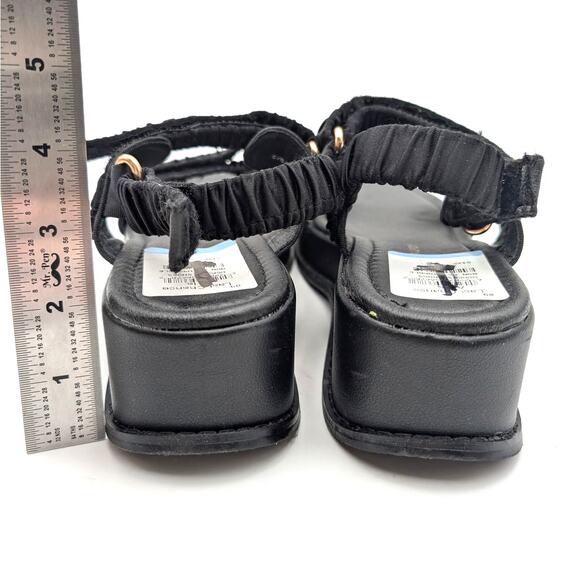 Chinese Laundry Cashy Platform Wedge Sandal Women's Black Size US8M EU38.5 - Picture 4 of 12